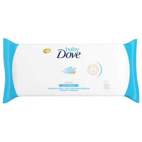 Baby Dove Rich Moisture Wipes - 12 x 50 Wipes