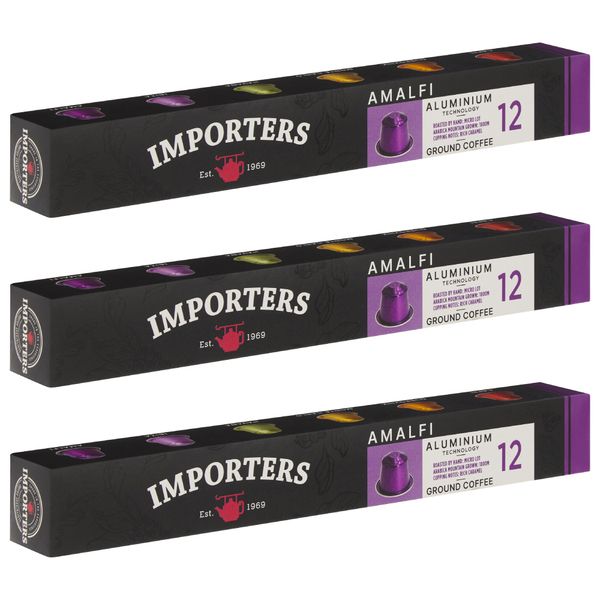 Importers Amalfi - 30 Aluminium Nespresso compatible coffee capsules