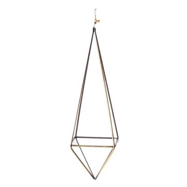 Garden Hanging Geometric Air Plant Holder - Bronze
