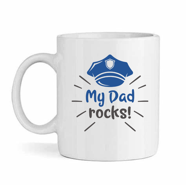 My dad rocks v7- Father's day - Christmas - Valentines Mug