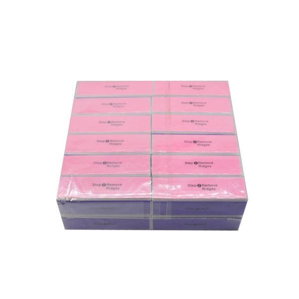 24 Pcs Professional Colorful 4 Way Nail File Buffer Polishing Block