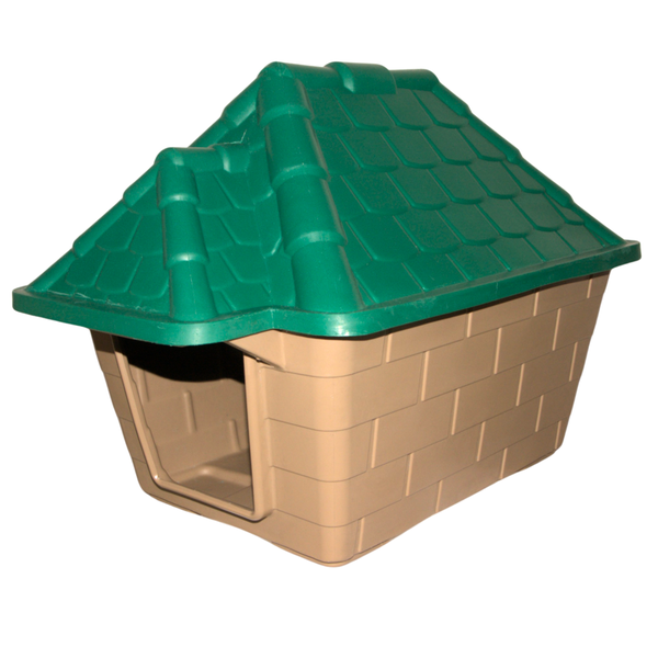 Sinvac - Tuscan Kennel Outdoor Plastic Dog House with Removable Roof-Medium