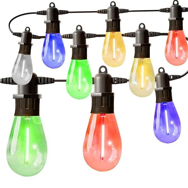 5M 10LED Bulb 220V Garden String Light RGB