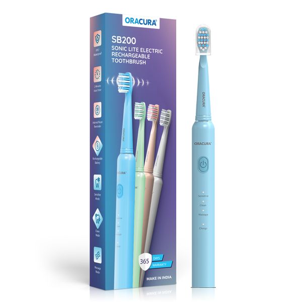 ORACURA SB200 Sonic Lite Electric Rechargeable Toothbrush