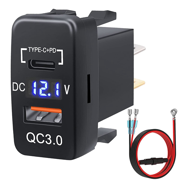 12V-24V USB Outlet Dual Quick Charge-A