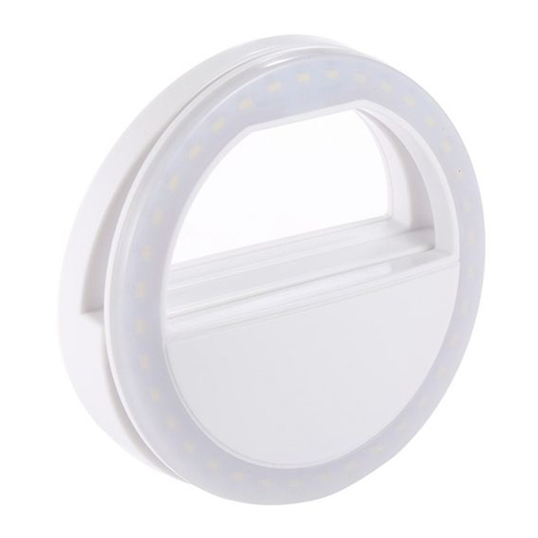 Universal Mobile Clip-On Rechargeable Ring Light with 3 Dimmable Settings