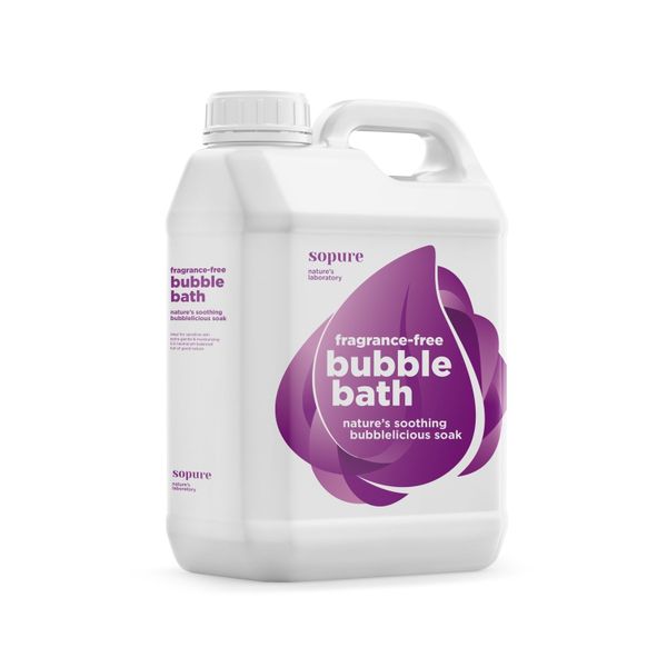 SoPure Natural Eco-Friendly &amp; Hypoallergenic Fragrance-Free Bubble Bath 5L