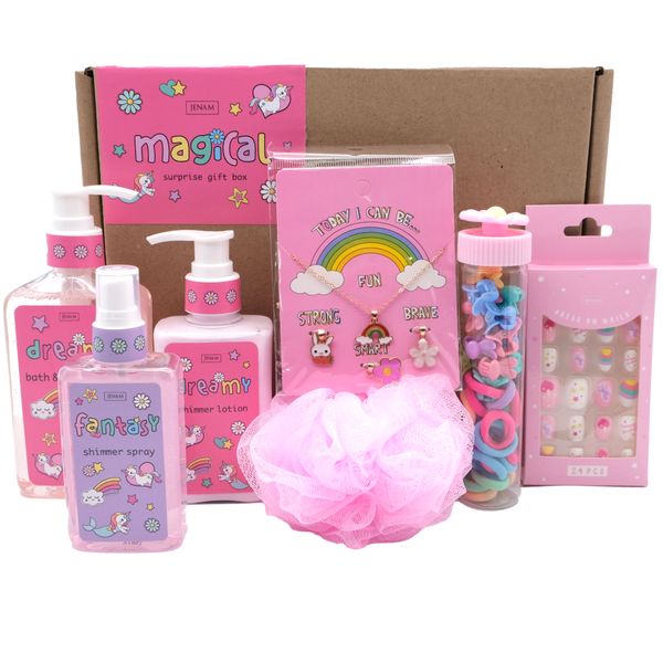 Magical Kids Surprise Gift Box with Bath, Beauty &amp; Accessories Set