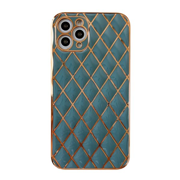 Elegant 3D Diamond Design Phone Cover For iPhone 12 / 12 Pro