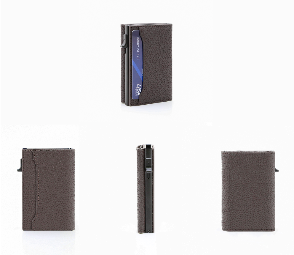 X-HOME 16 Card Pop Up Wallet - RFID Protection - Slim Aluminium