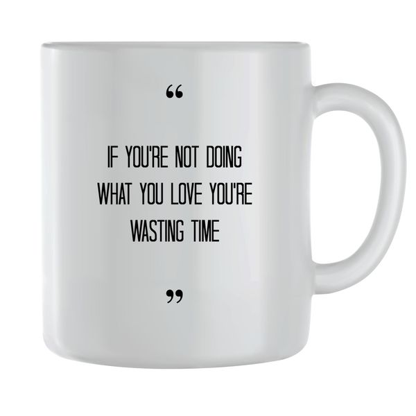 Wasting Coffee Mugs for Men Women Motivational Sayings Graphic Cup Gift 247