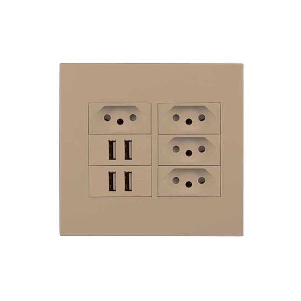 ACDC - 4x N-type 16a Sa 2x 2.1a Usb 4x4 Champagne Orion