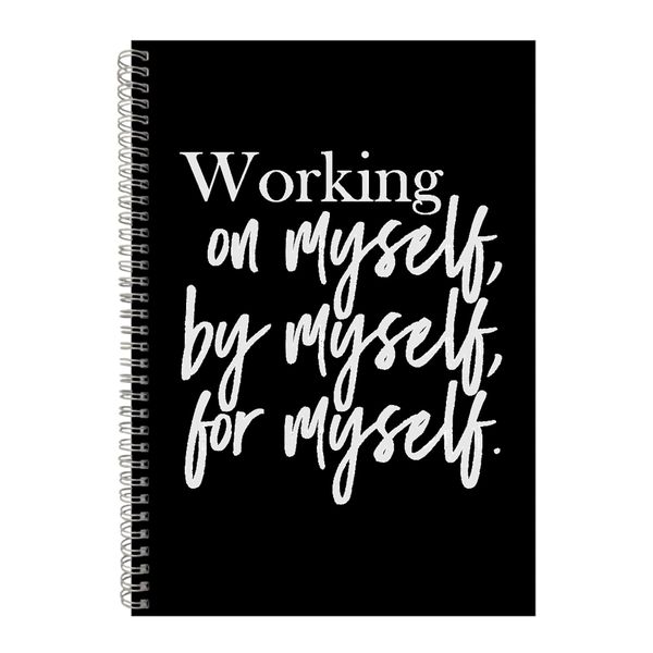 Working A4 Notebook Spiral and Lined Motivational Graphic Notepad Gift 148