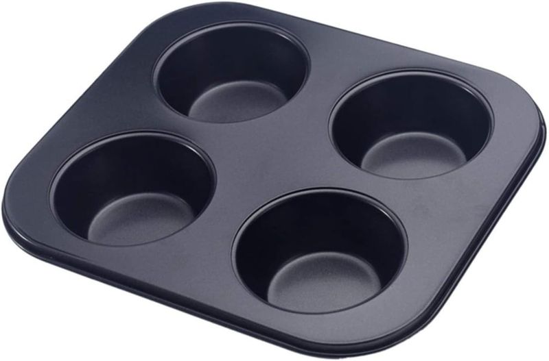 Black Carbon steel Semi-Circular Muffin Pan