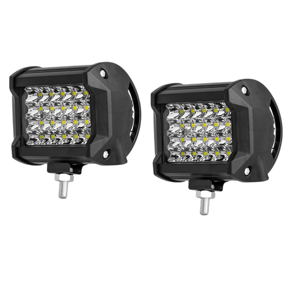 2 Pcs Car 12V 24V Headlight 72W Light for Truck Compatible with Universal