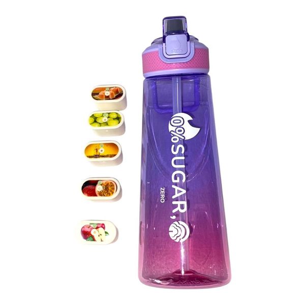 700ml Flavour Infused Water Bottle with 5 Scented Pods