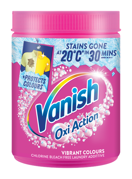 Vanish 1kg, Laundry Stain Remover, Power O2, Pink, Multi-Action Laundry Booster