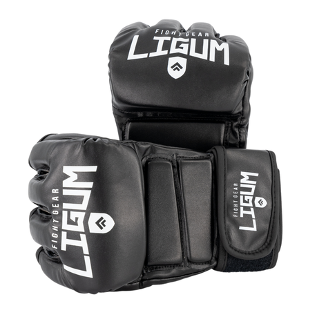 Ligum Fight Gear MMA Gloves - Black