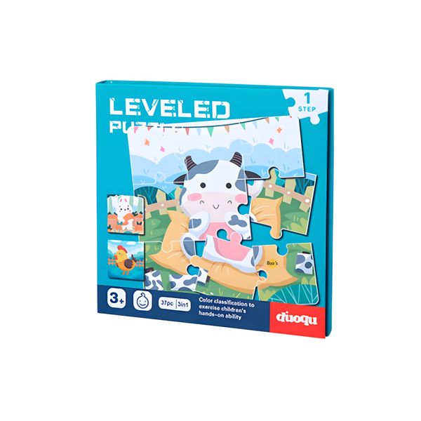Bea's Choice Leveled Puzzles 3 in 1 Happy Farm Puzzles Kid Puzzles