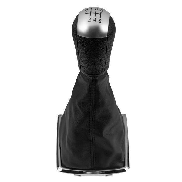 6-Speed Gear Knob (Silver) for Ford Focus Mondeo Mk3 Mustang Fiesta etc