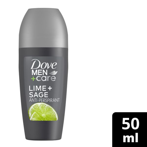 Dove Men+Care Lime &amp; Sage Antiperspirant Roll-On Deodorant 50ml