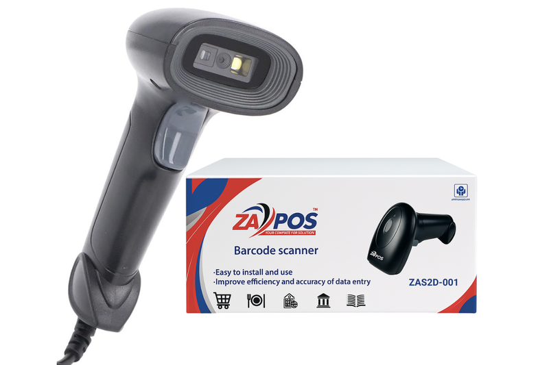 ZAPOS ZAS2D-001 2D Image Barcode Scanner -USB, QR &amp; Barcode Reader