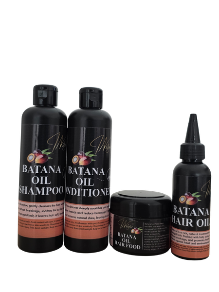 100% Raw Batana Oil Hair Butter, Shampoo, Conditioner and Hair Oil