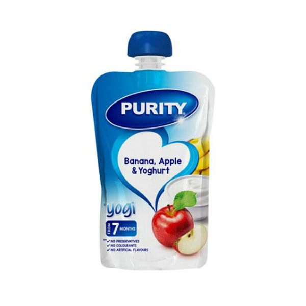 Purity Pureed Baby Food Banana, Apple and Yoghurt 12 x 110ml Shop