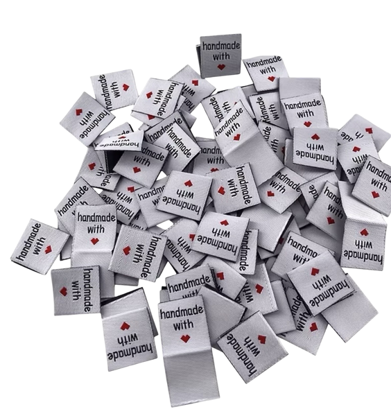 Heart Shaped Handmade Sawing Labels