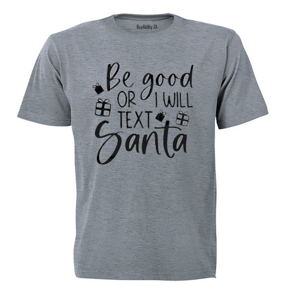 Text Santa - Christmas - Adults - T-Shirt