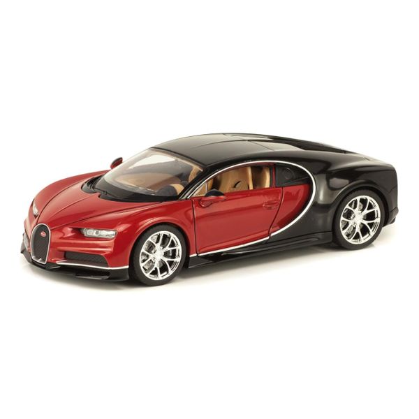 Welly 1/24 Scale Bugatti Chiron - Red Diecast Car