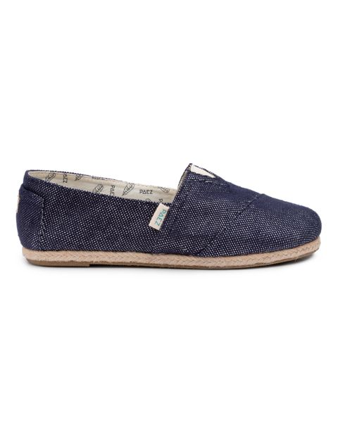 Paez Espadrilles Slip-On Raw - Day &amp; Sparks Navy Lurex