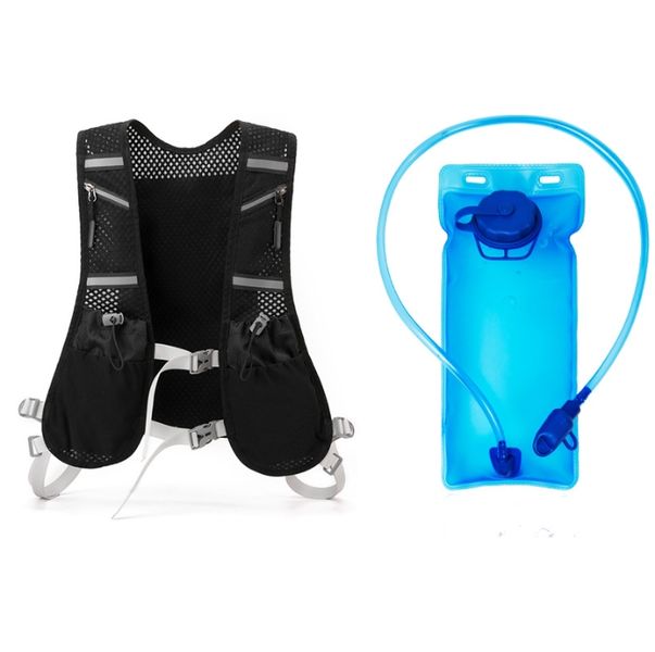 Outdoor Cycling Vest Chest Bag Hiking Trendy Backpack Night Reflective