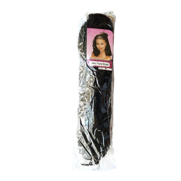 Afro Kinky Twist Marley hair - 1B Black