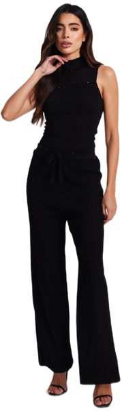 Quiz - Women Black Knit High Neck Top