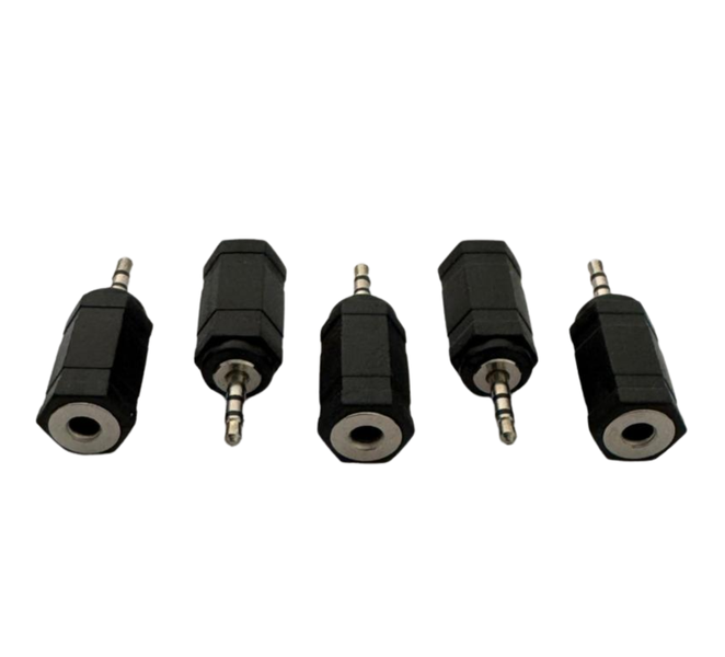 SiRCONY 2.5mm Male to 3.5mm Female Audio Adapter - 5pcs