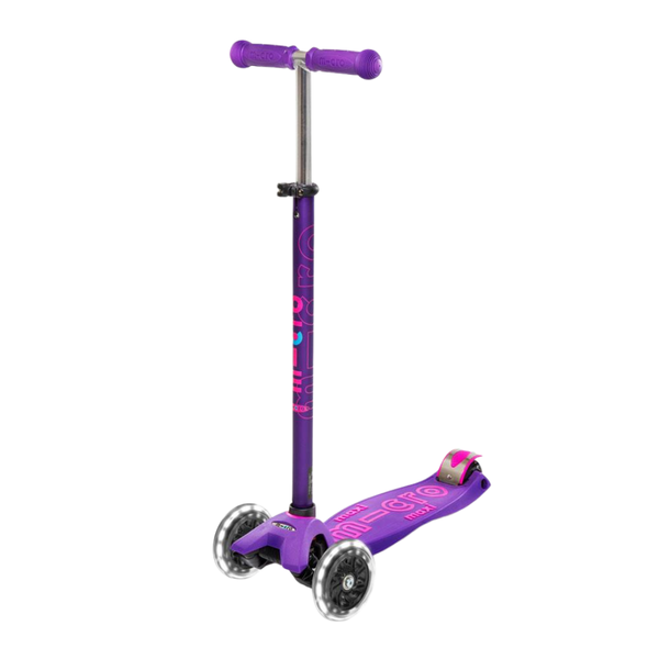 Micro Maxi Deluxe 3-Wheel Scooter Purple - Outdoor Ride-On for Kids