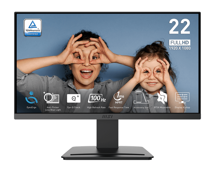 MSI PRO MP223 E2 21.5" Full HD 100hz 1ms Flat Monitor