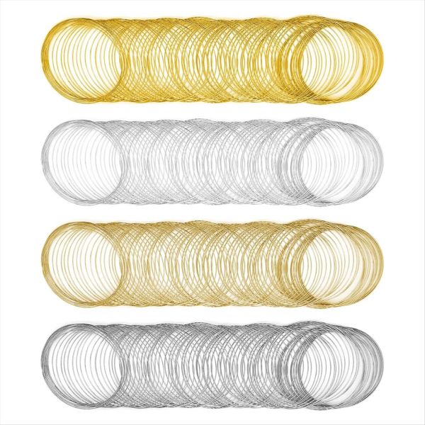 Memory Beading Wire Jewelry Wire Steel Memory Wire 1200 Loops 4 Color