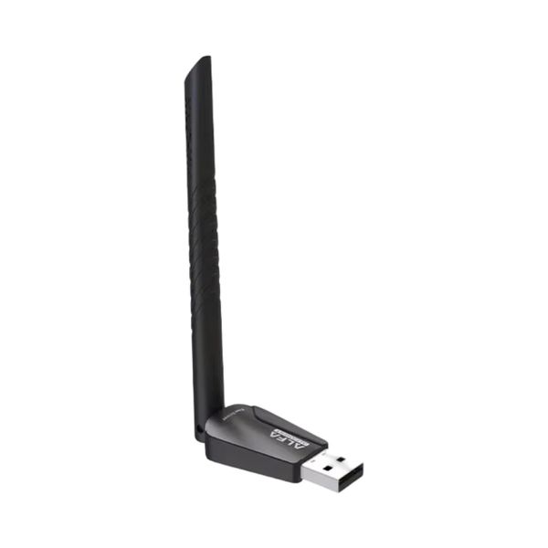 ALFA USB WiFi Adapter (Driver Free)-Fixed 3DBi High Gain Antenna Long Range