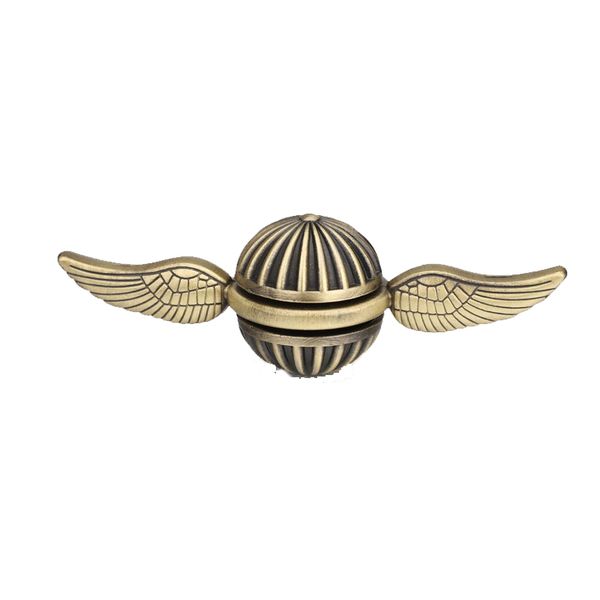 Brass Fidget Spinner Orb Anxiety Toy Stress Relief Spin Bearing Tri Spinner