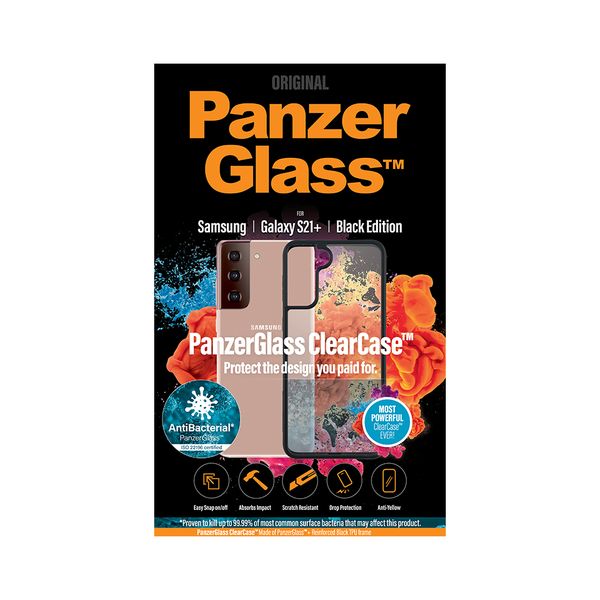 Case, Panzercase, Samsung Galaxy S21+, Clear/Black