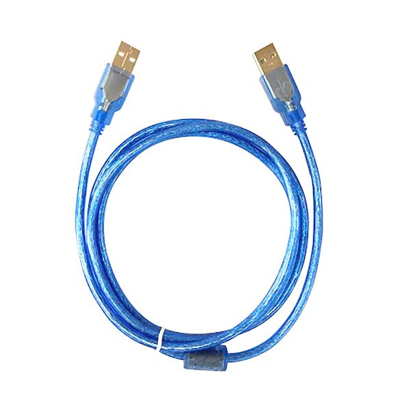 USB 2.0 Type A Male To Male Data Transfer Extension Cable Blue