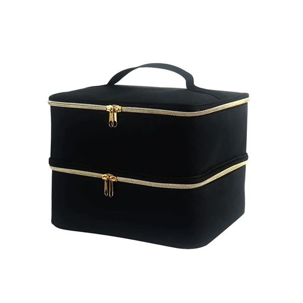 Portable 2 Detachable Layer Nail Art Polish Organiser Case