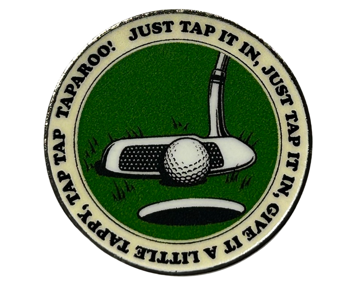 Magnetic Golf Hat Clip with Removable Ball Marker - Just Tap it In