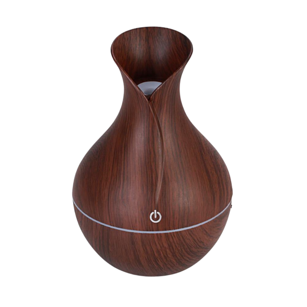 Ultrasonic Mini Wood Grain Aroma Humidifier With LED Color Change -AS-2