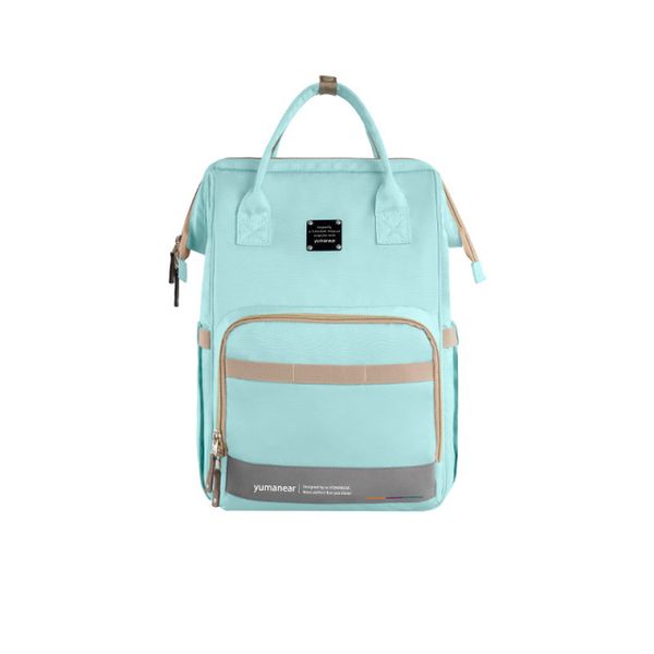 Mom Stylish Travel Backpack Maternity Diaper Bag - Mint Green
