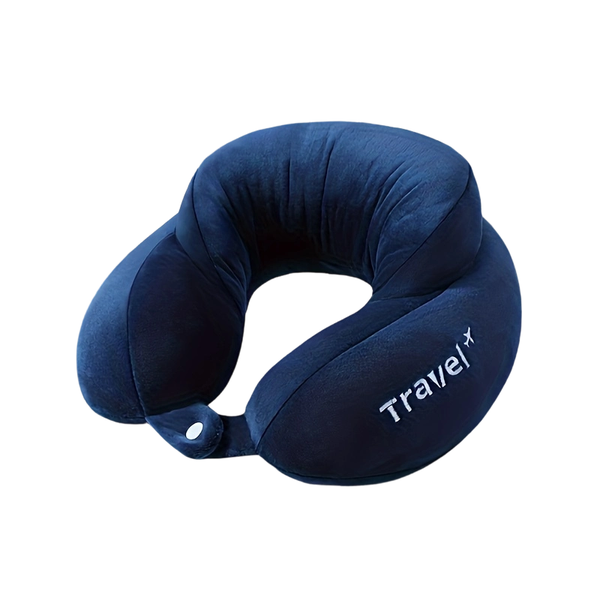 U-Shaped Memory Foam Neck Pillow - Travel Support for Plane, Car &amp; More
