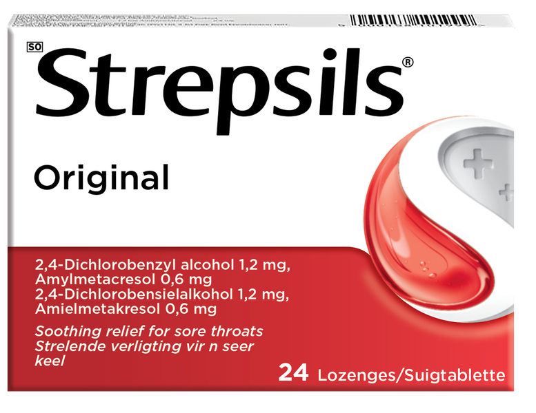 Strepsils 24s, Sore Throat Lozenges, Original
