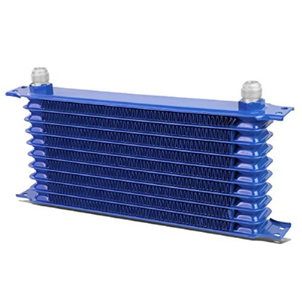 Oil Cooler 15 Row Blue Universal Fit